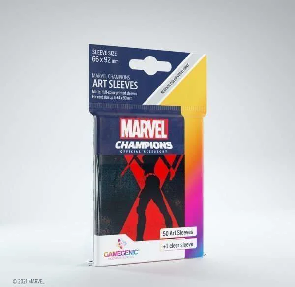 Sleeves Marvel Champions - Black Widow (50+1)