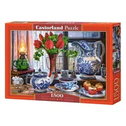 Castorland Still Life with Tulips – Puzzel – 1.500 stukjes – Satijnen afwerking – Perfecte pasvorm – Europese kwaliteit