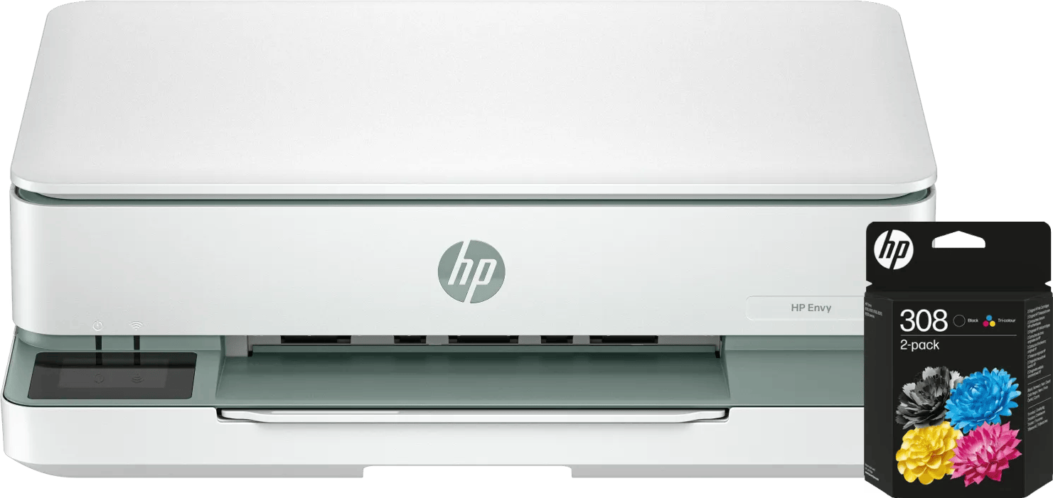 HP ENVY 6130e + 1 set extra cartridges