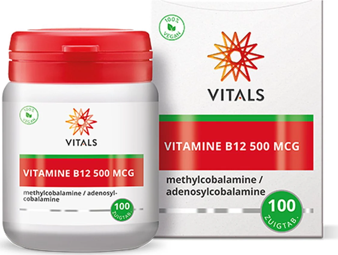 Vitals Vitamine B12 500mcg Zuigtabletten 100ZTB