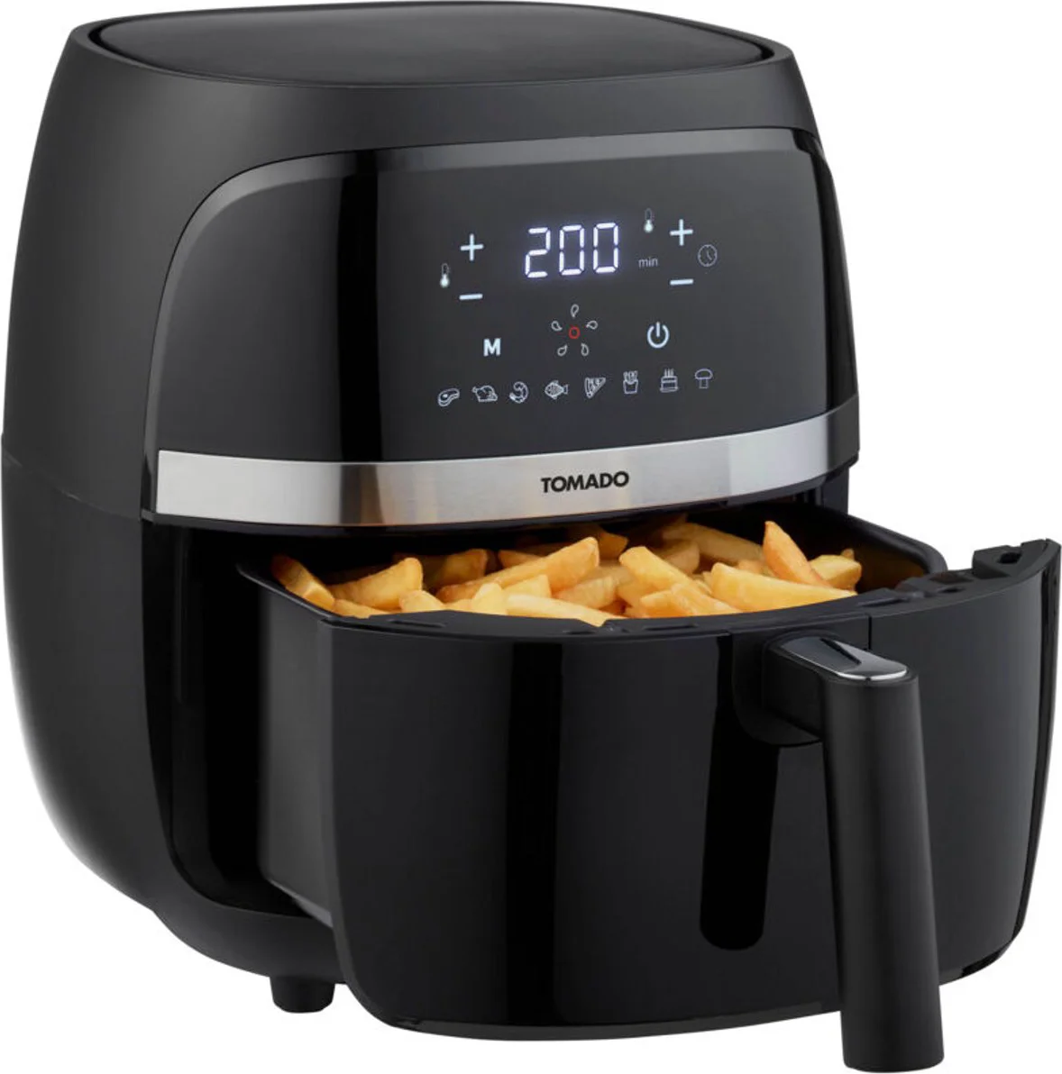 Tomado TAF3202B - Airfryer - Heteluchtfriteuse - 3,2 liter inhoud - Digitaal display - 500 gr friet - PFAS vrij - Beste Koop - Aug & nov 2024