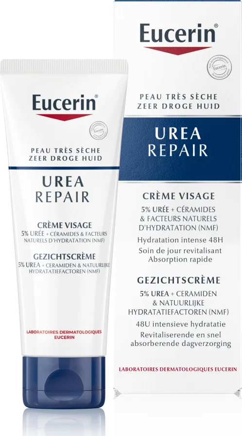 3x Eucerin UreaRepair Gezichtscrème 5% Urea 50 ml