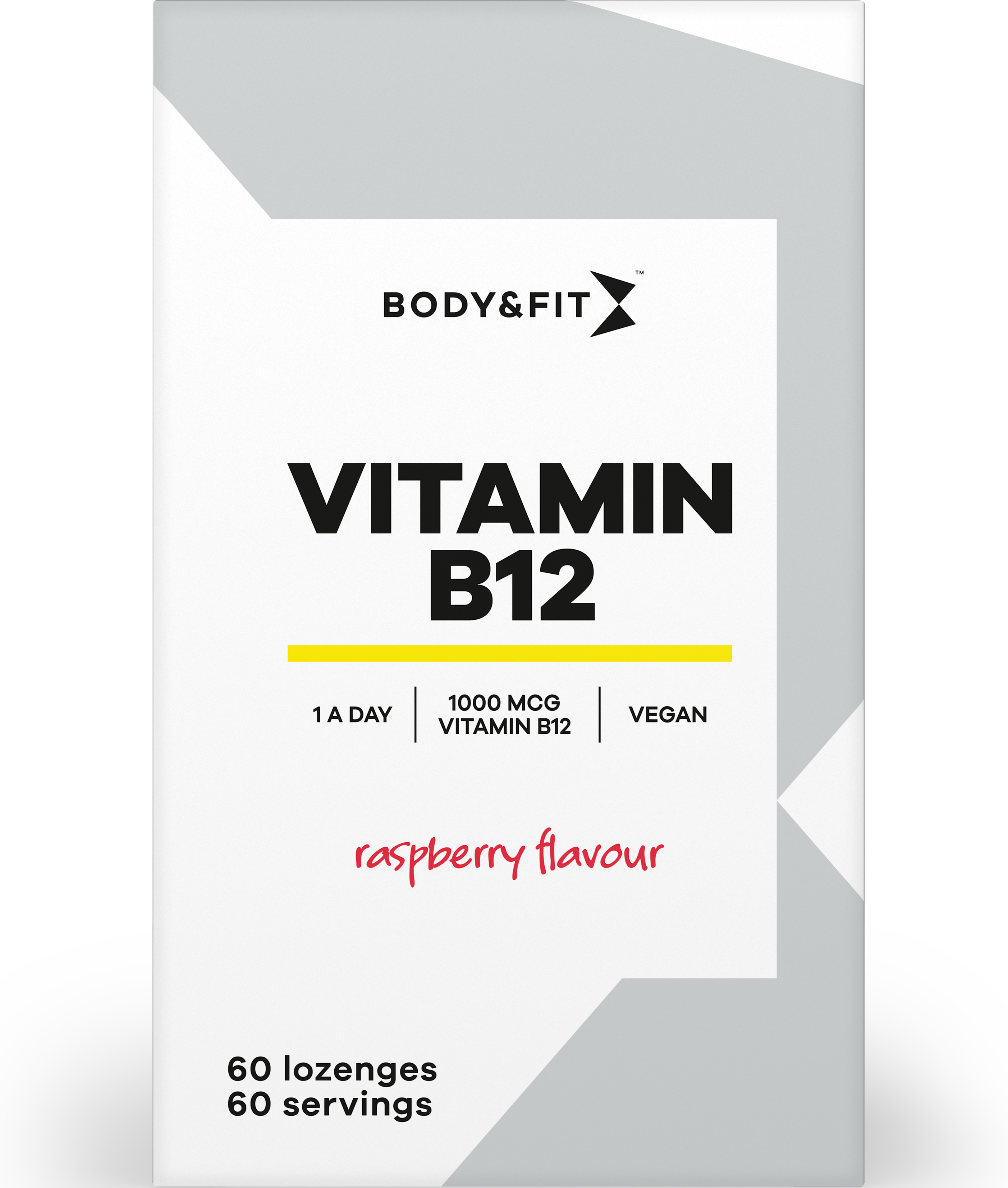 Body & Fit Vitamine B12 Raspberry 60 zuigtabletten