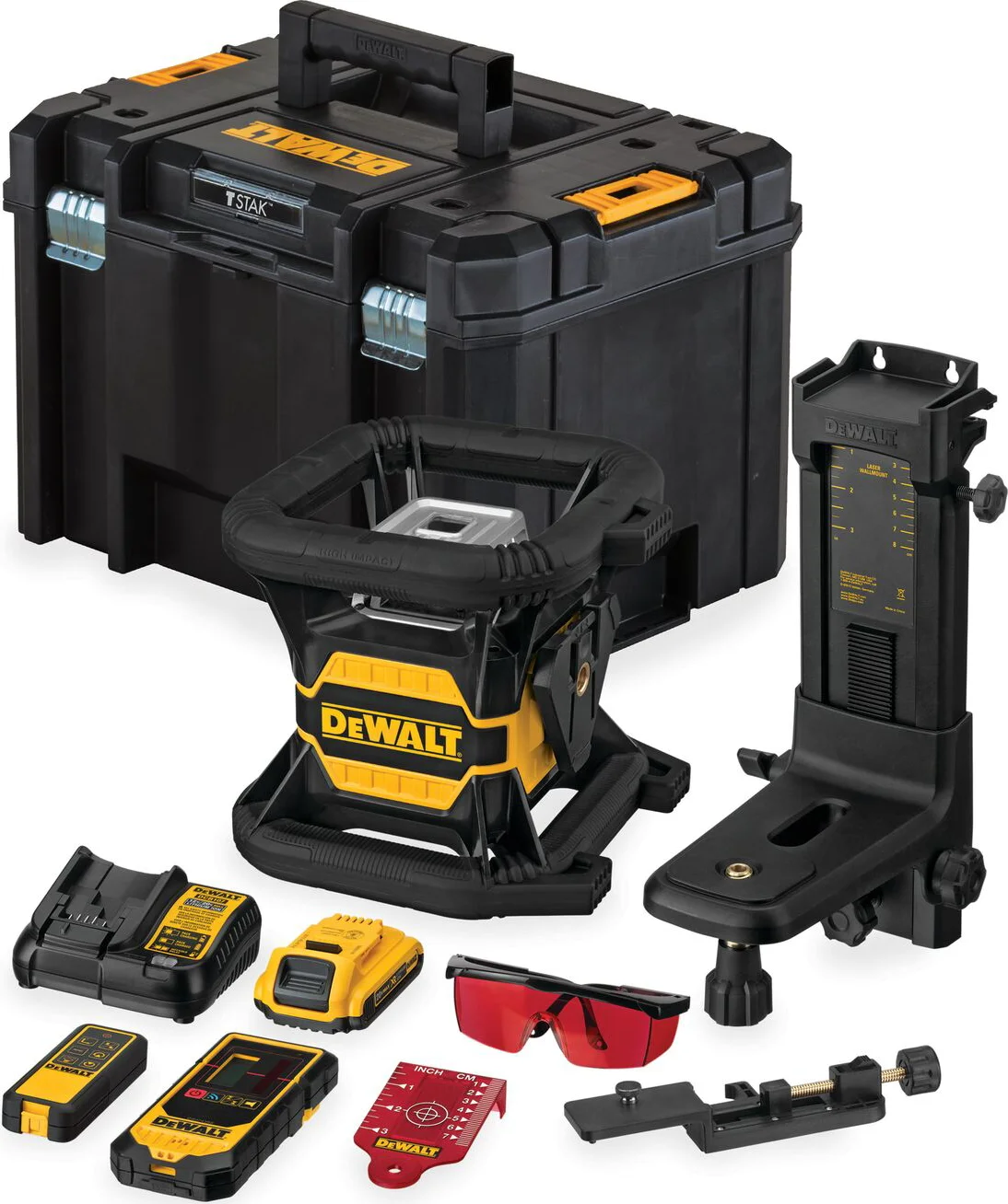 DeWALT DCE080D1RS Accu roterende laser rood Bluetooth 18V XR 2.0Ah in TSTAK