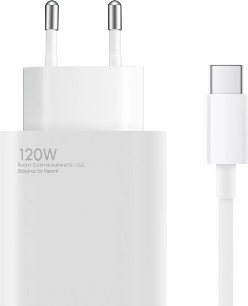 Xiaomi Hypercharge Power Delivery Oplader 120W + Usb A naar Usb C Kabel (1m) Wit