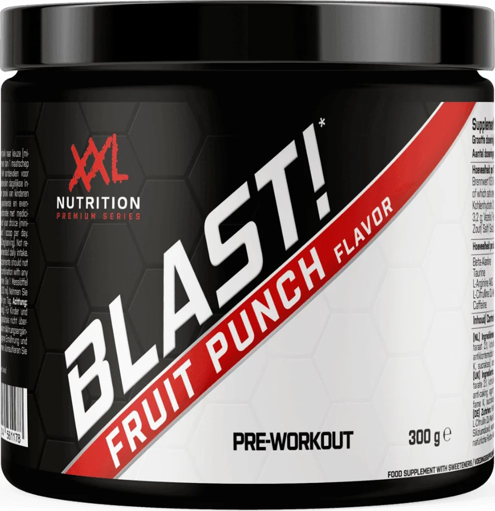 XXL Nutrition Blast Pre Workout Fruit Punch 300 gr
