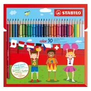 STABILO Color - Kleurpotloden - Intense Kleuren En Makkelijke Kleurafgifte - Etui Met 30 Kleuren