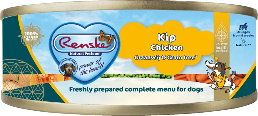 Renske Vers Gestoomd Complete Menu Hondenvoer Nat Kip Graanvrij 95 gr