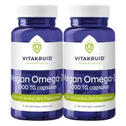 2x Vitakruid Omega 3 1000 TG Vegan 60 softgels