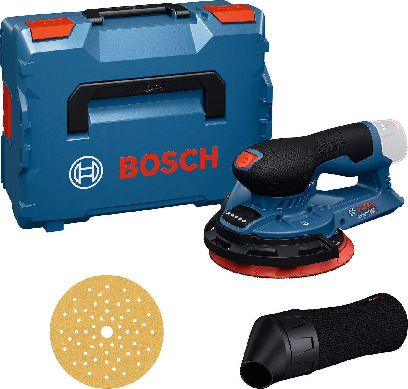 Bosch Professional GEX 12V-150-3 Accu excenterschuurmachine 12V Basic Body in L-Boxx - 0601373301