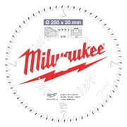 Milwaukee Cirkelzaagblad voor Hout | Ø 250mm Asgat 30mm 60T - 4932472016