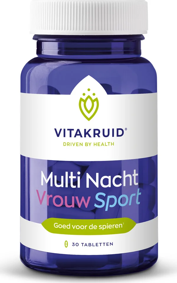 Vitakruid Multi Nacht Vrouw Sport 30 tabletten