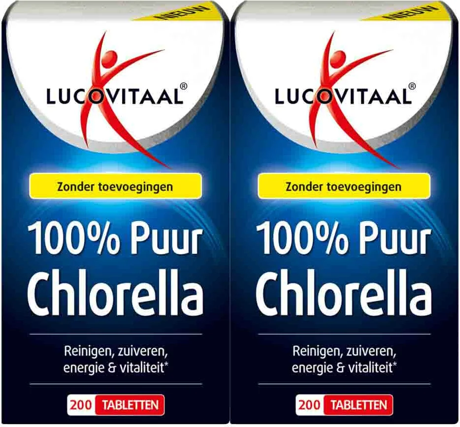 2x Lucovitaal Chlorella Puur 200 tabletten