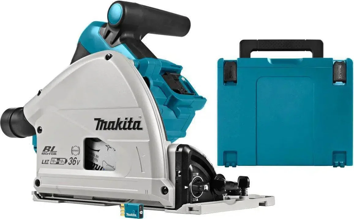 Makita DSP601ZJU Accu Invalcirkelzaag 165mm AWS 2x18V Basic Body in Mbox