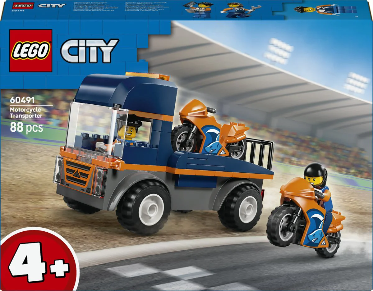 LEGO City Transportwagen voor motoren 60491