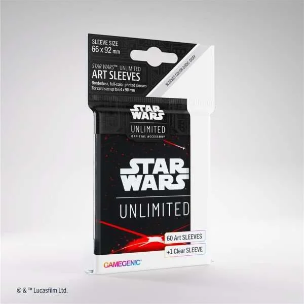Star Wars Unlimited Art Sleeves Space Red