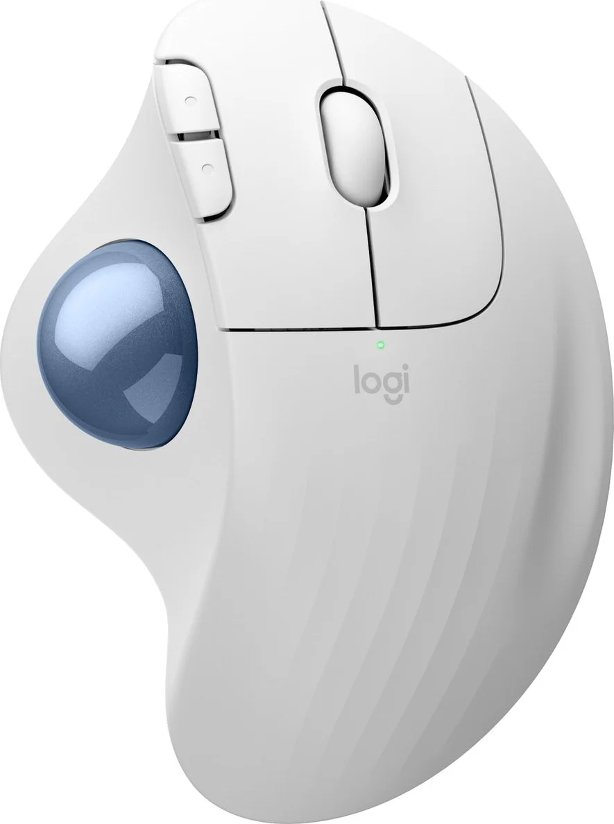 Logitech ERGO M575S Wireless Trackball Muis Wit