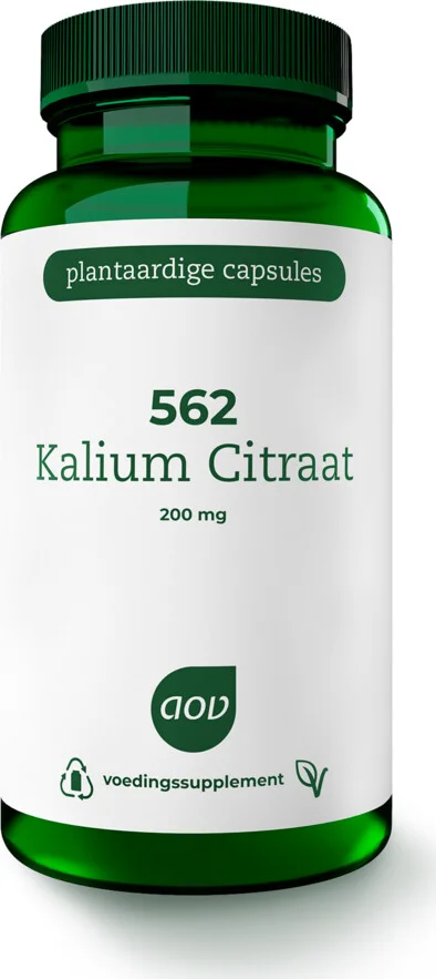 2x AOV 562 Kalium Citraat 200mg 90 vegacapsules