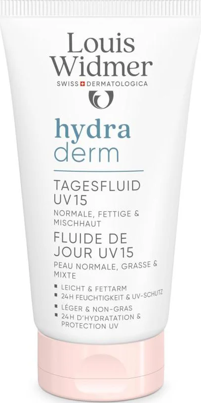 Louis Widmer Hydraderm Dag Fluide UV 15 Licht Geparfumeerd 50ML
