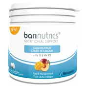 Metagenics Barinutrics Calciumcitraat + D & K2 Kauwtabletten 90KTB