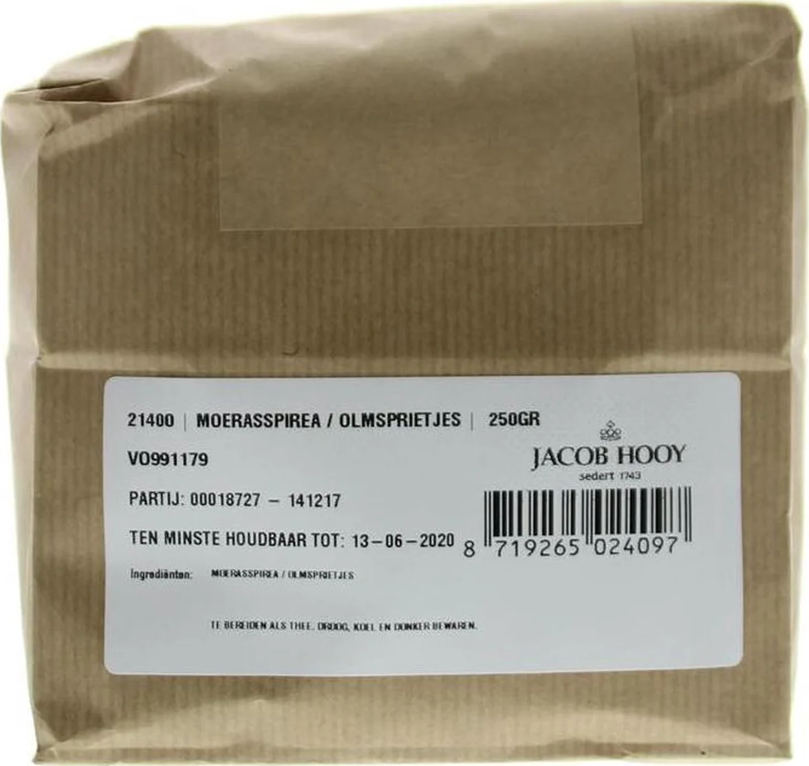 Jacob Hooy Moerasspirea Gesneden 250GR