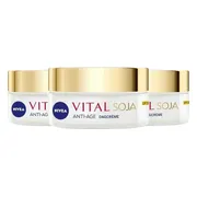 3x NIVEA Vital Soja Dagcrème Anti-Age SPF 15 50 ml