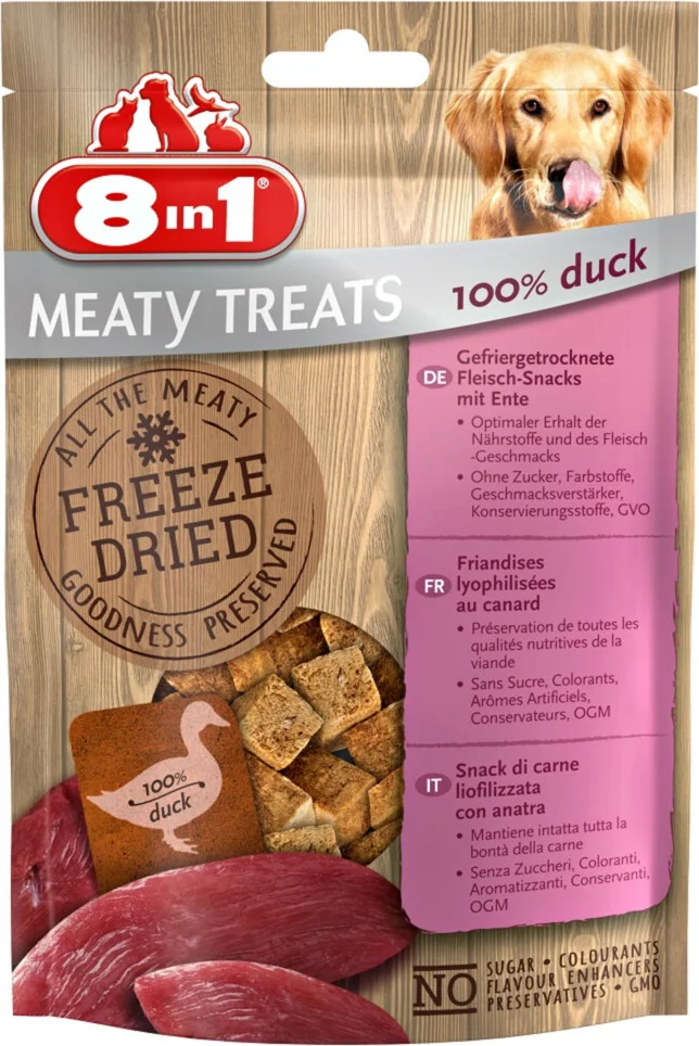 8in1 Meaty Treats Eend 50 gr