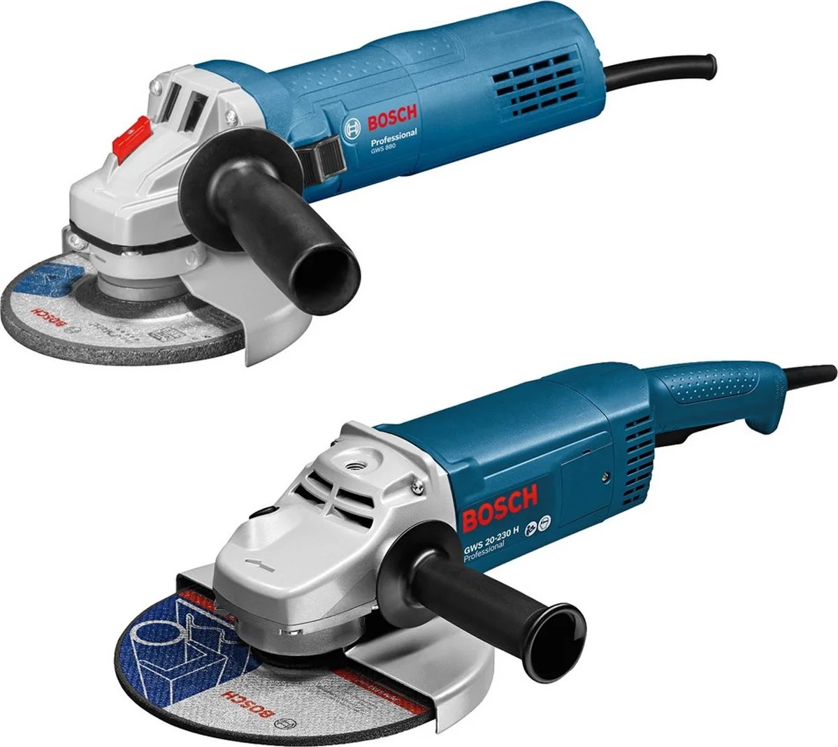 Bosch Professional Combipack GWS 20-230 P + GWS 880 Haakse slijper - 06018C1108