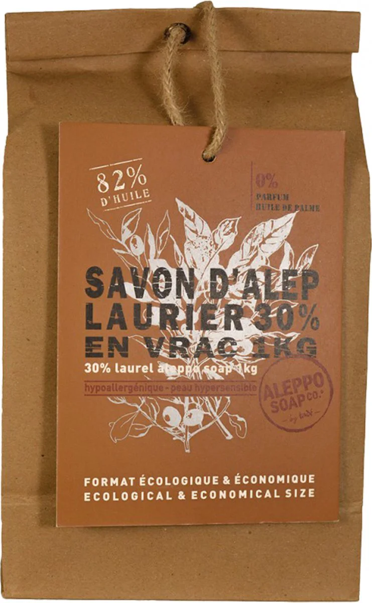 Aleppo Soap Co Savon D'Alep Zeep met 30% Laurier 1KG