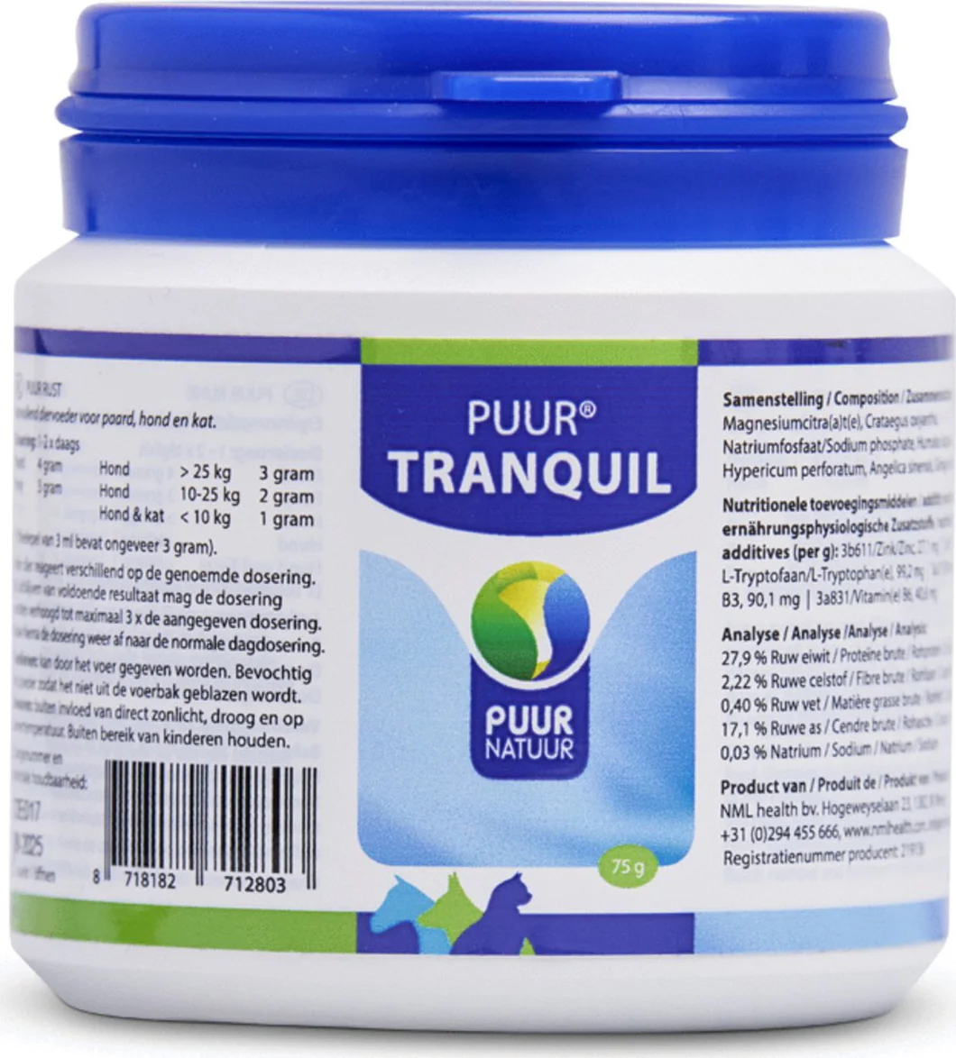 PUUR Tranquil Hond & Kat & Paard 75 gr