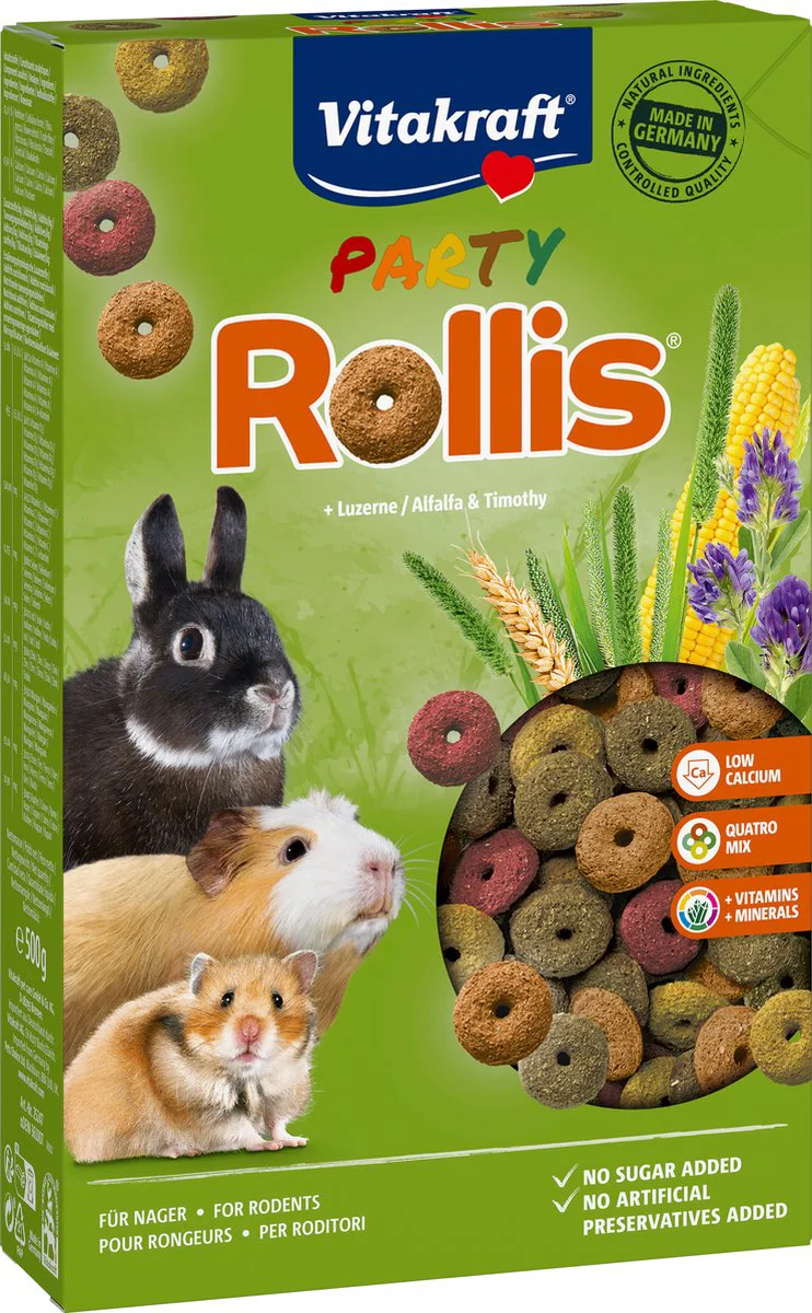 Vitakraft Knaagdier Party Rollis 500 gr