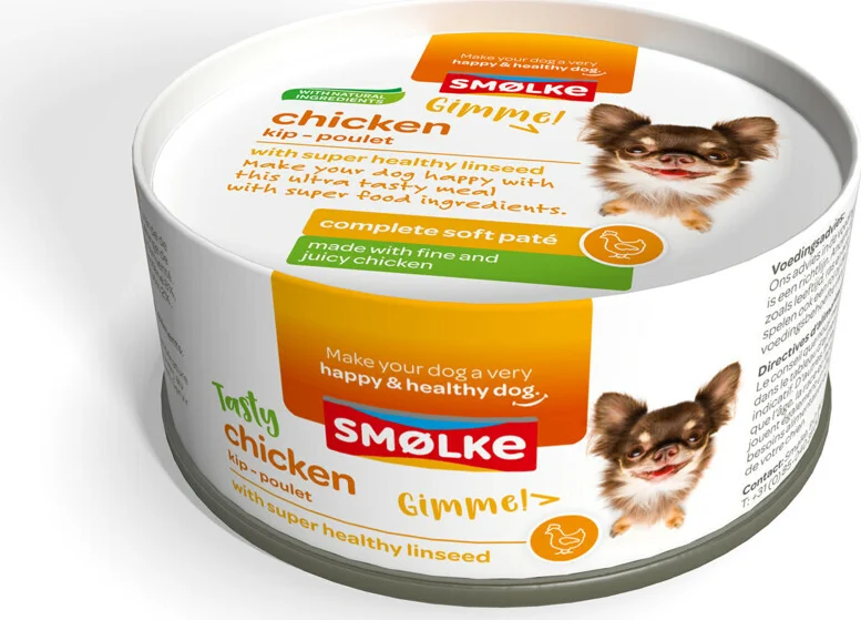 Smolke Hondenvoer Soft Paté Kip 125 gr