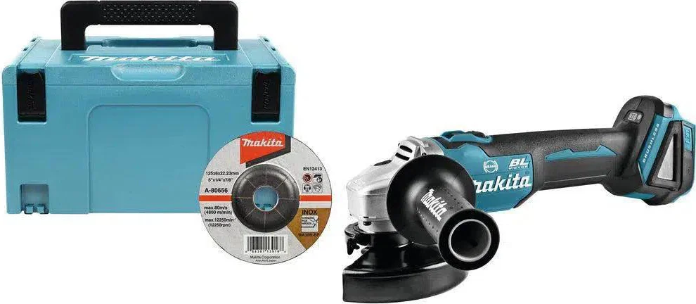 Makita DGA506ZJ Accu Haakse Slijper 125mm 18V Basic Body in Mbox