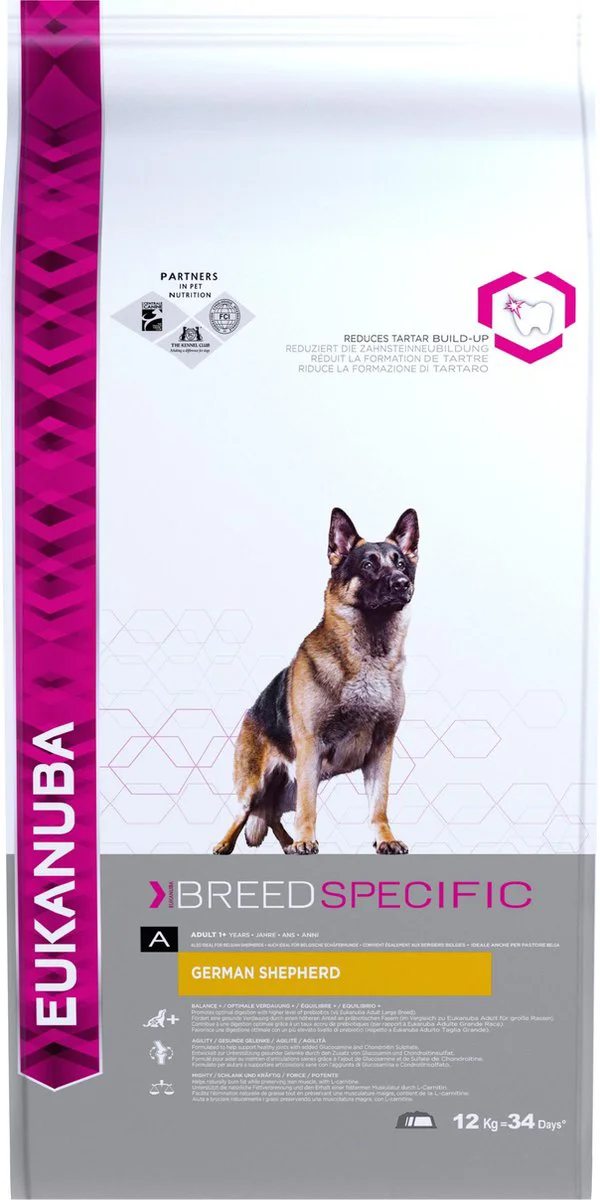 Eukanuba Hondenvoer Droog Adult Duitse Herder Kip 12 kg