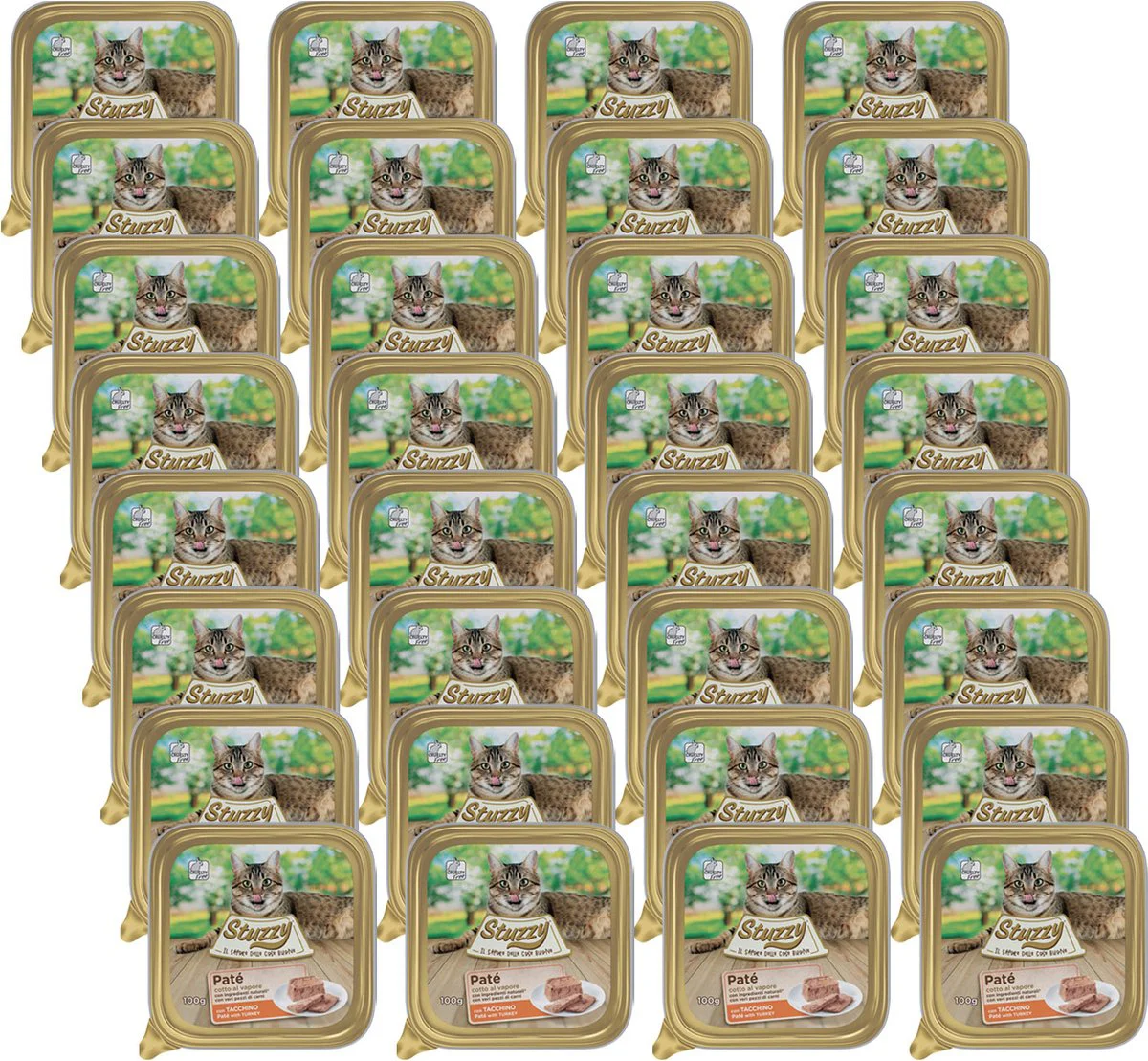 32x Stuzzy Kattenvoer Paté Kalkoen 100 gr