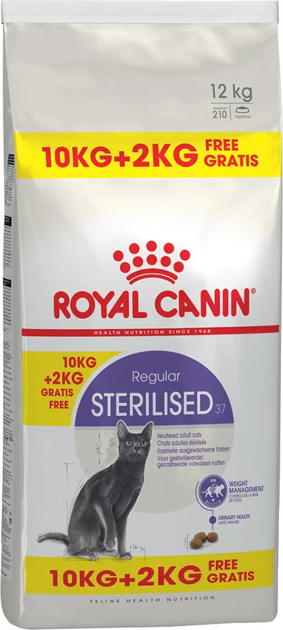 Royal Canin Sterilised 37 - Kattenvoer - 12 kg Bonusbag