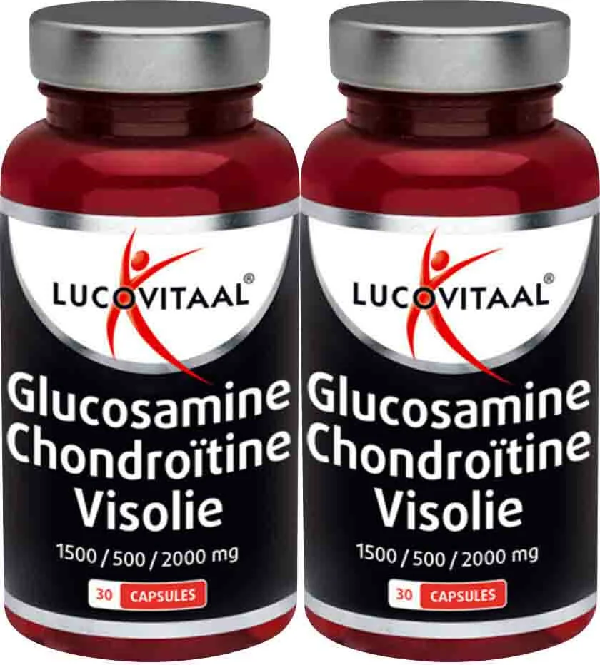 2x Lucovitaal Glucosamine Chondroitine Visolie 30 capsules