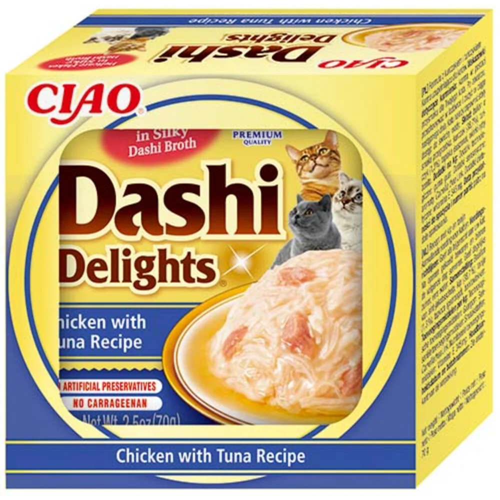 Ciao Dashi Delights Kattenvoer Nat Chicken & Tuna 70 gr