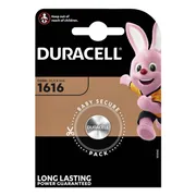 10x Duracell Knoopcelbatterij 1616 Lithium 1 stuks