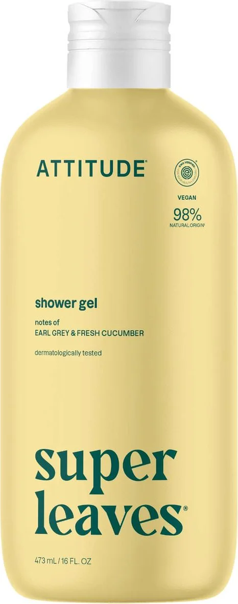 Attitude Super Leaves Earl Grey & Fresh Cucumber Shower Gel 473ML