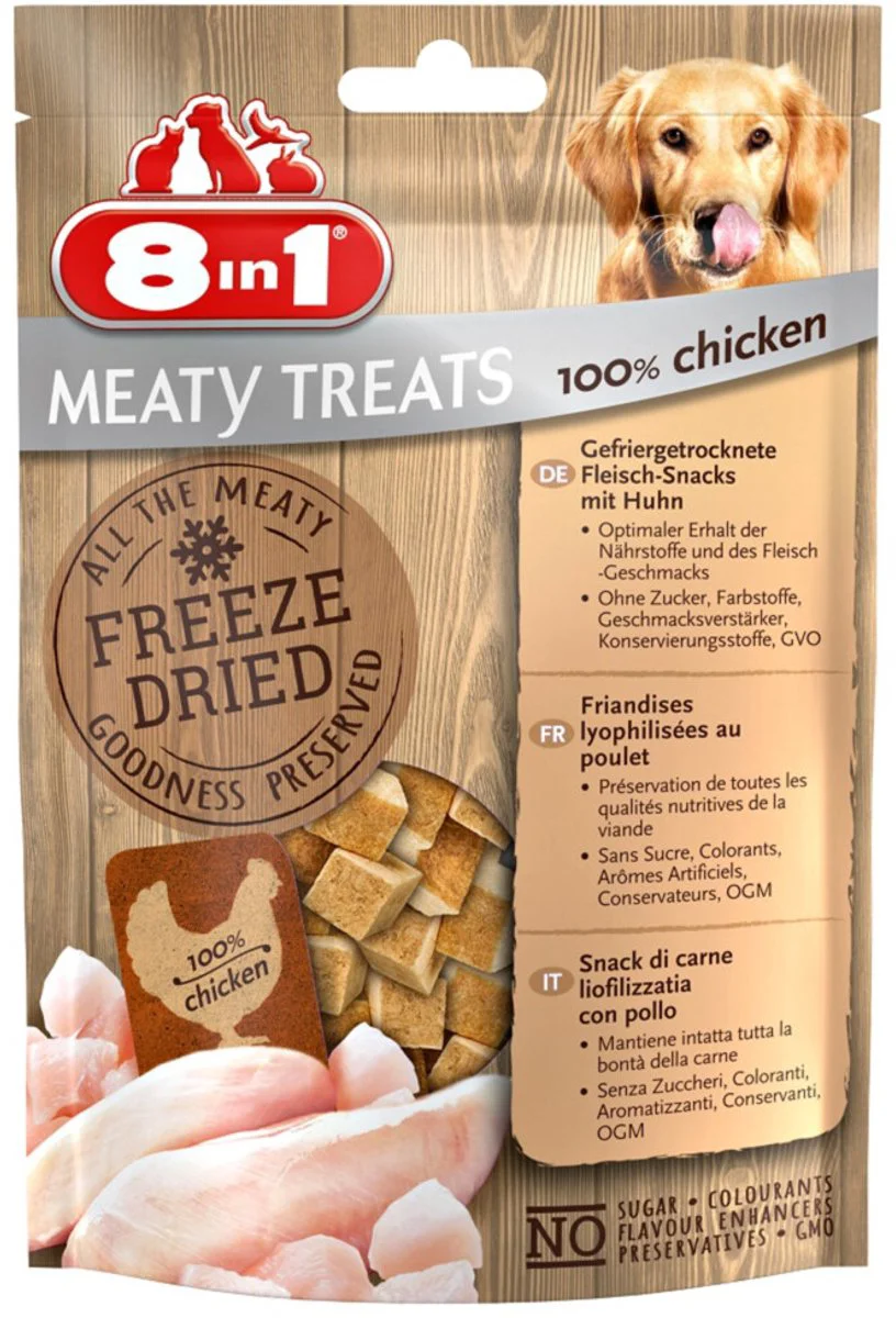 8x 8in1 Meaty Treats Kip 50 gr