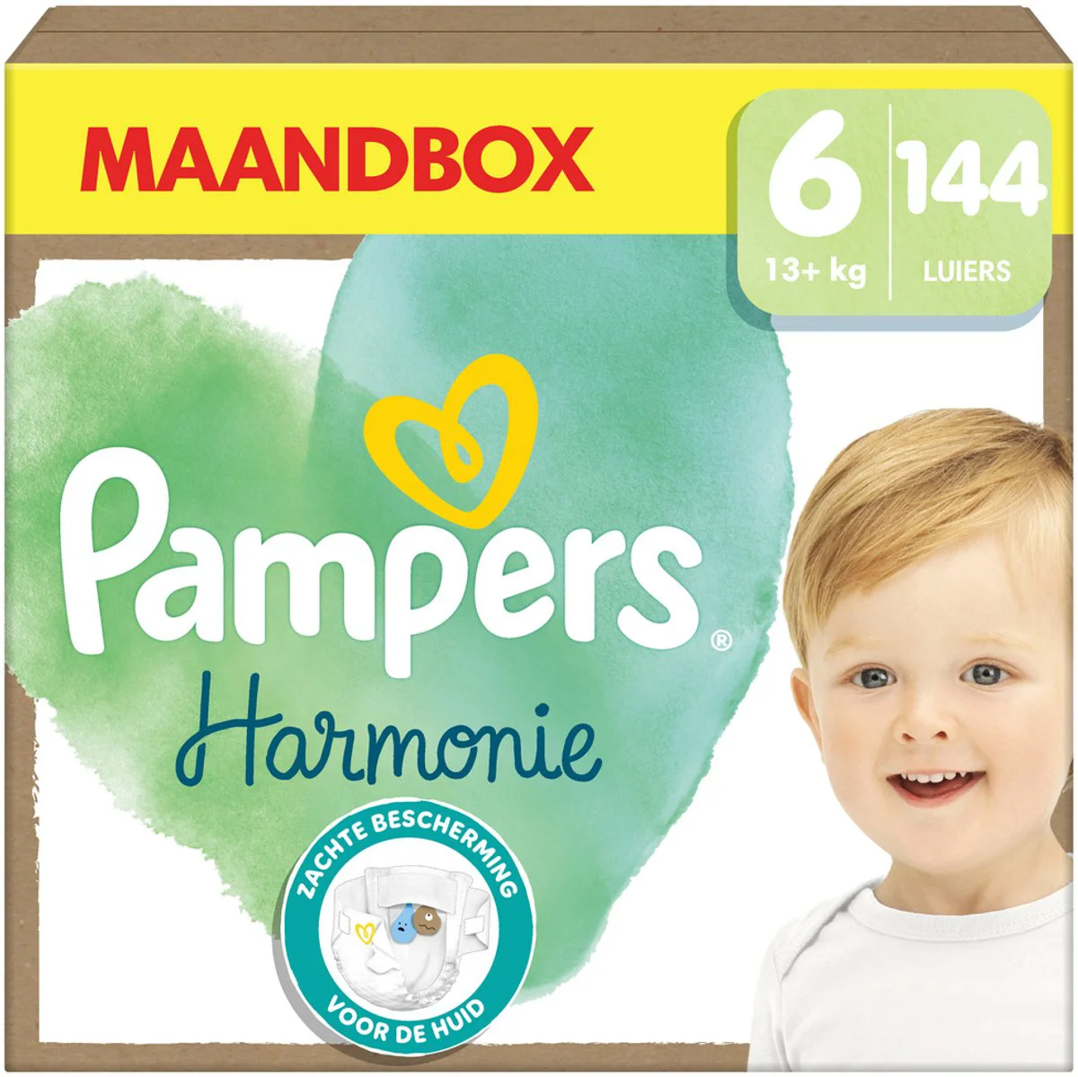 Pampers Harmonie Luiers Maat 6 (13+ kg) 144 stuks