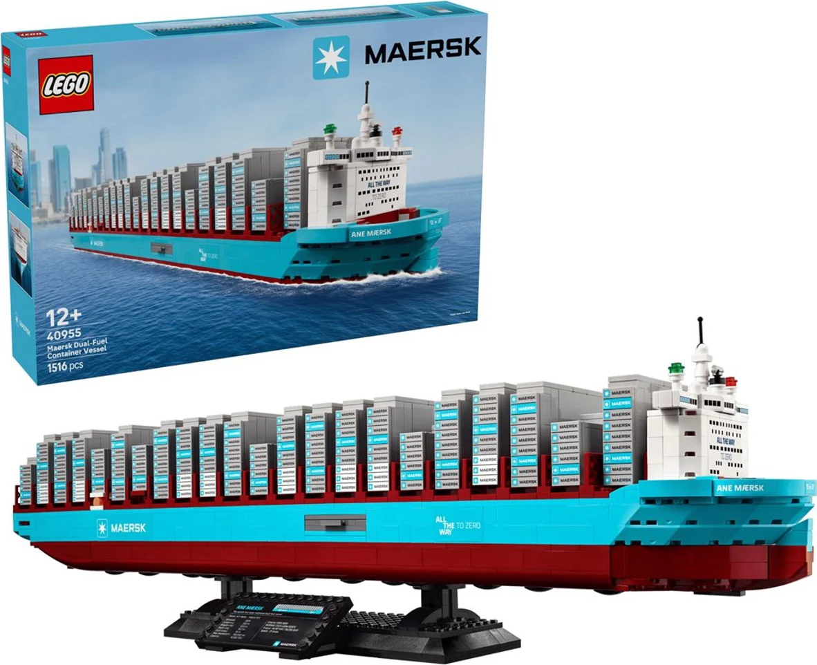 LEGO Maersk containerschip met dubbel brandstofsysteem 40955