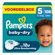 2x Pampers Baby Dry Luiers Maat 5 (11-16kg) 54 stuks