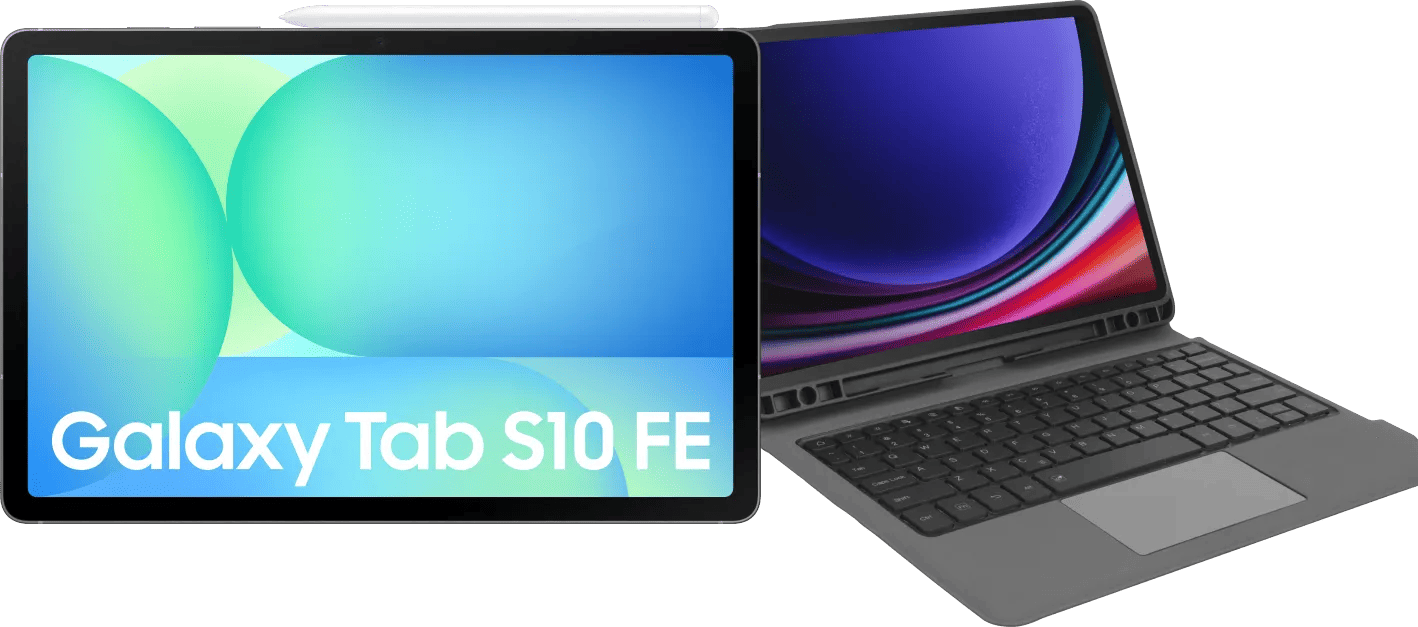 Samsung Galaxy Tab S10 FE 10,9 inch 256GB Wifi en 5G Grijs + Toetsenbord Hoes QWERTY