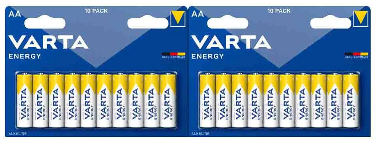 2x Varta Energy AA Blister 10 stuks