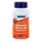 NOW D3 1000 IE & Vitamine K2 Capsules 120CP