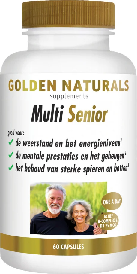 2x Golden Naturals Multi Senior 60 vegacapsules