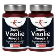 2x Lucovitaal Super Visolie Omega 3-6 30 capsules