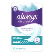 Always Discreet Incontinence Inlegkruisjes Size Normal 12 stuks